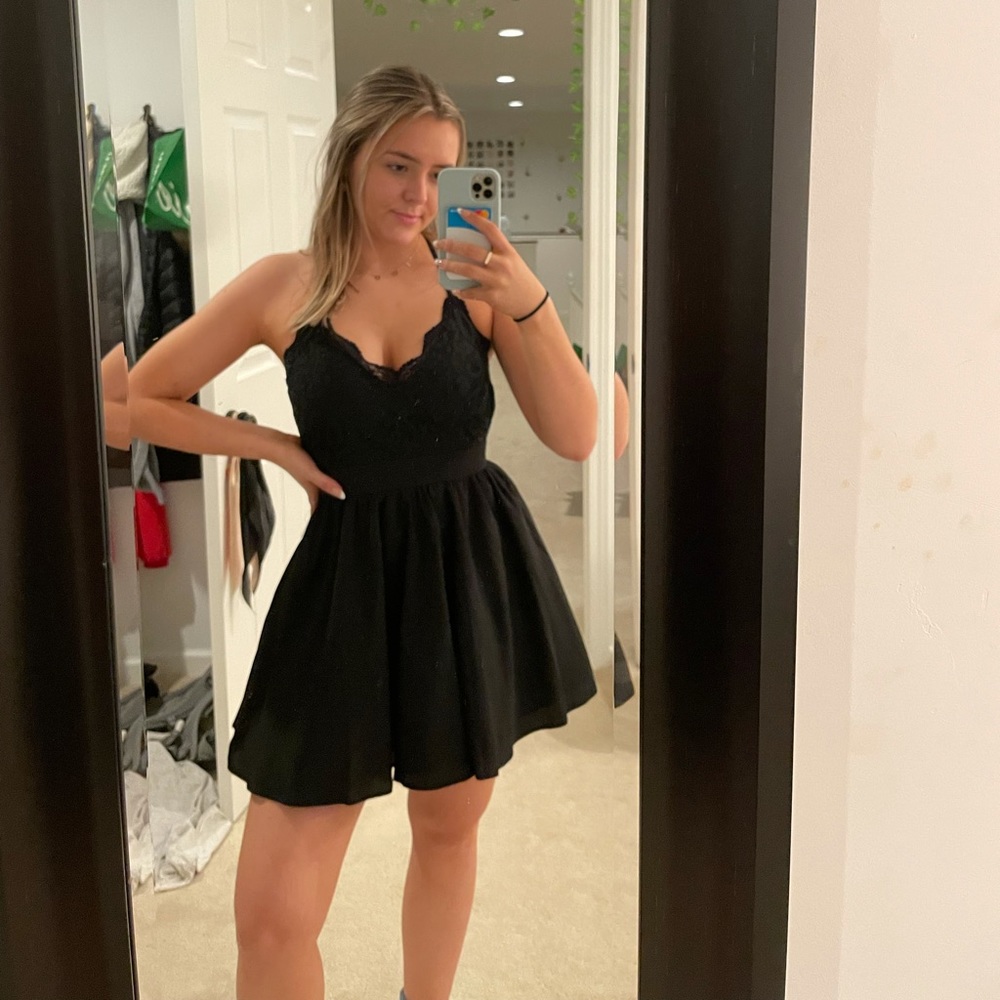 black tobi dress